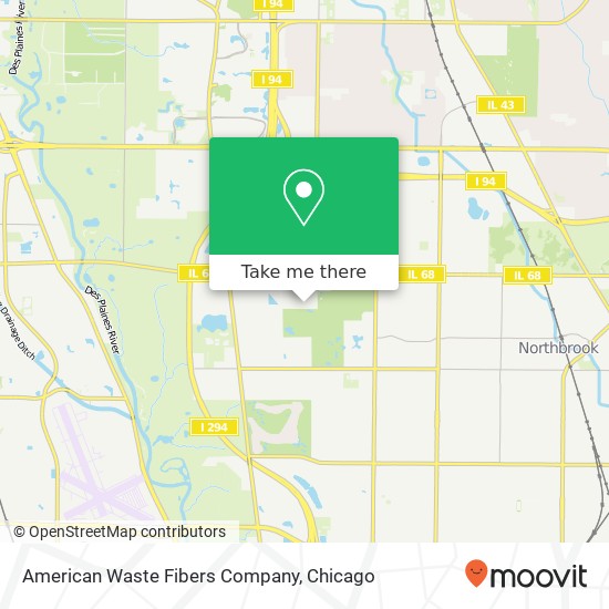 American Waste Fibers Company map