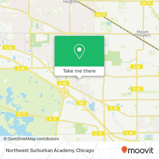 Mapa de Northwest Surburban Academy