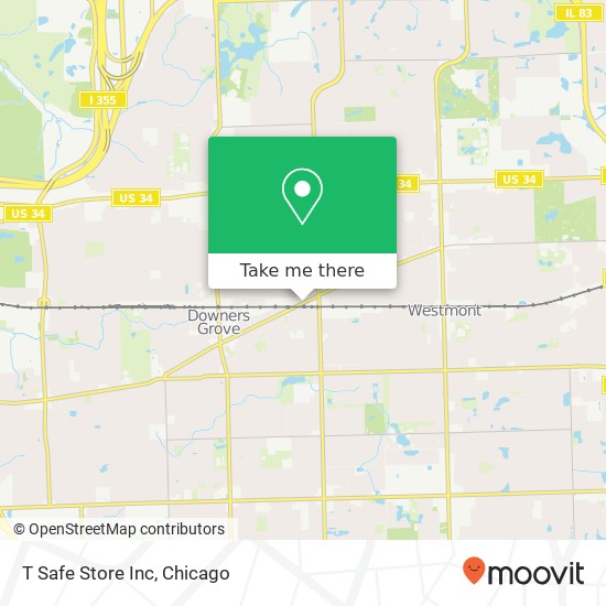 T Safe Store Inc map