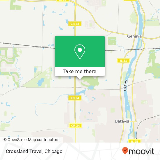 Crossland Travel map