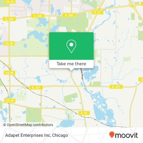 Adapet Enterprises Inc map