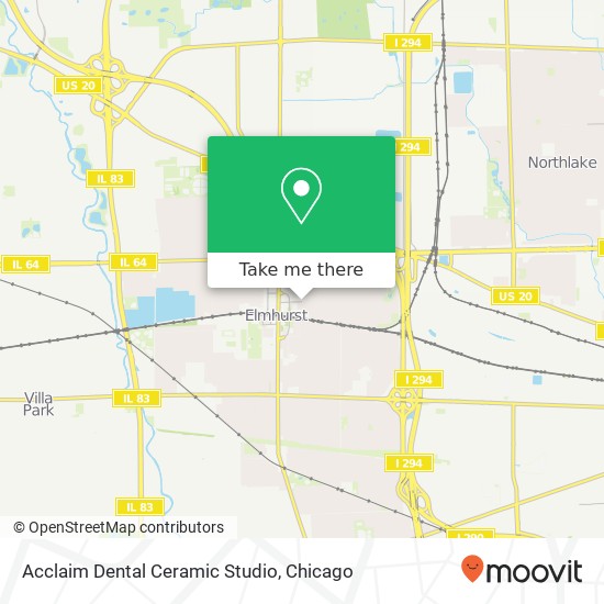 Mapa de Acclaim Dental Ceramic Studio