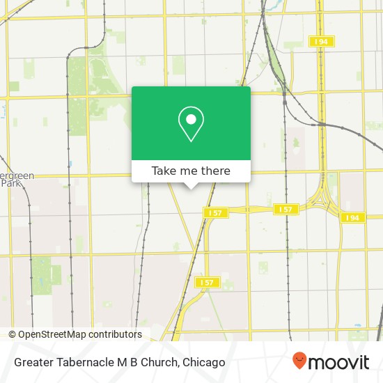 Greater Tabernacle M B Church map