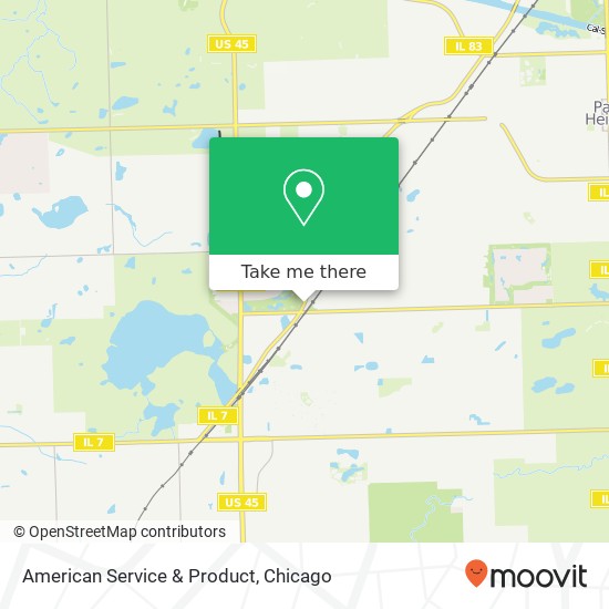 American Service & Product map