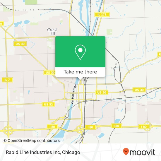 Mapa de Rapid Line Industries Inc