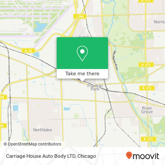 Carriage House Auto Body LTD map