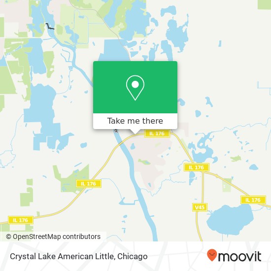 Crystal Lake American Little map