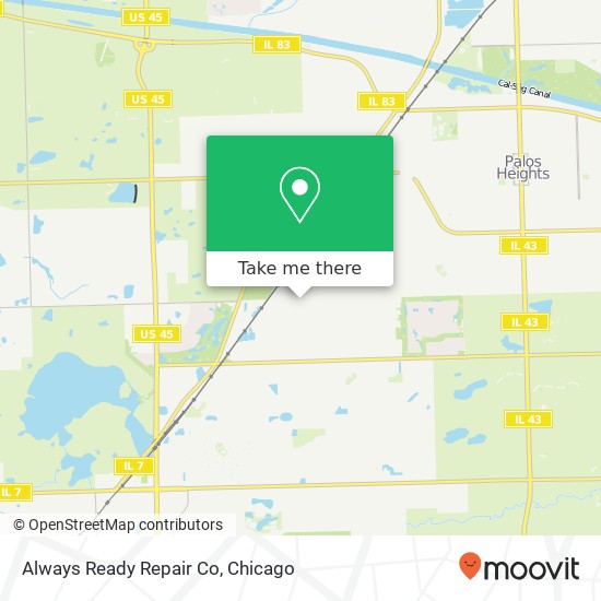 Always Ready Repair Co map