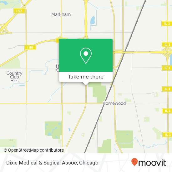 Dixie Medical & Sugical Assoc map