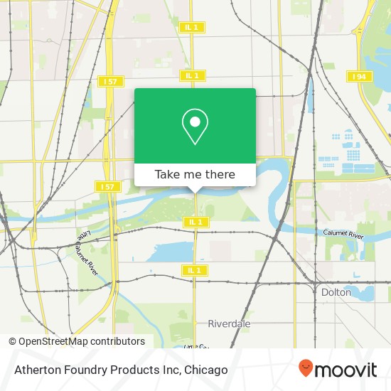 Mapa de Atherton Foundry Products Inc