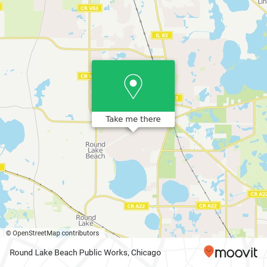 Round Lake Beach Public Works map