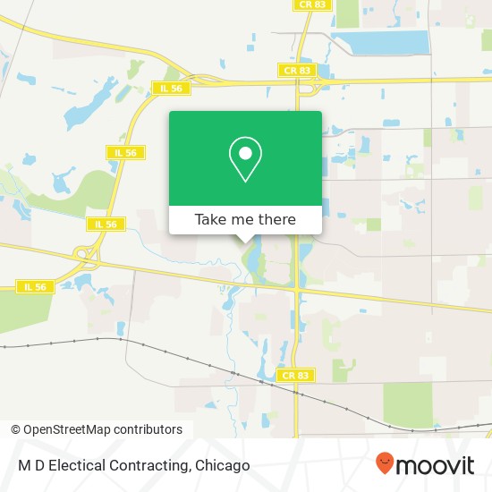 M D Electical Contracting map