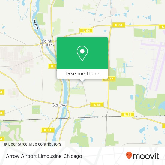 Arrow Airport Limousine map