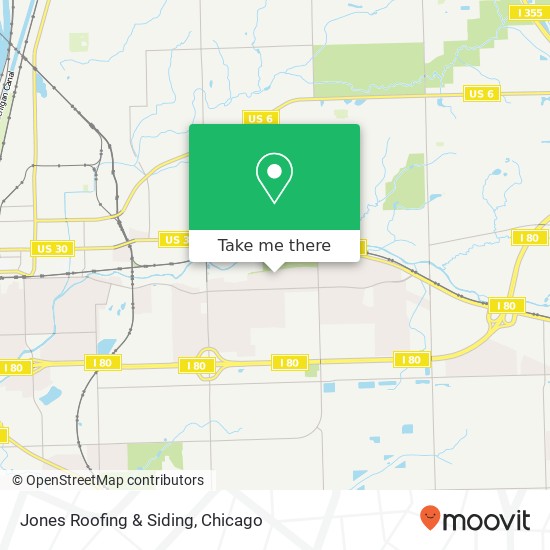 Mapa de Jones Roofing & Siding