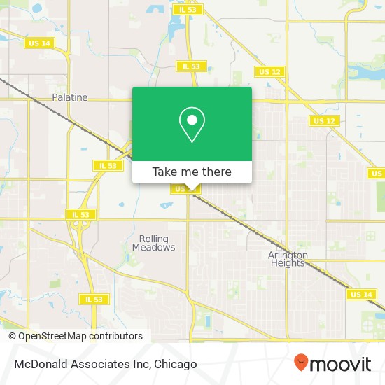 Mapa de McDonald Associates Inc