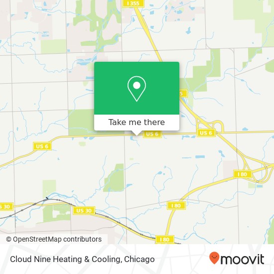 Cloud Nine Heating & Cooling map