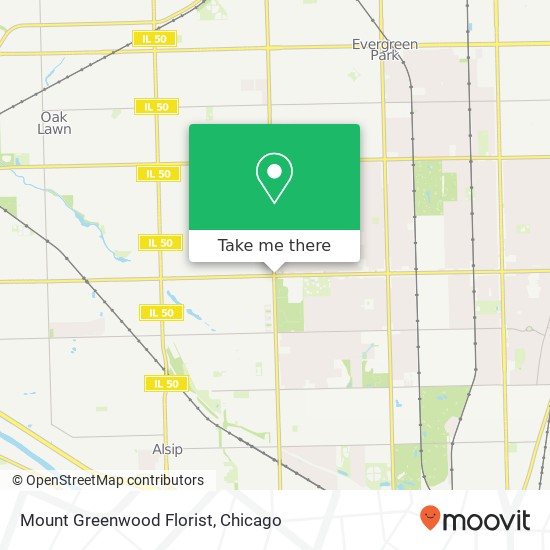 Mapa de Mount Greenwood Florist