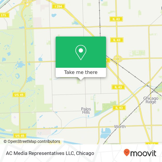 Mapa de AC Media Representatives LLC