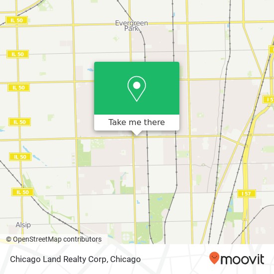 Mapa de Chicago Land Realty Corp