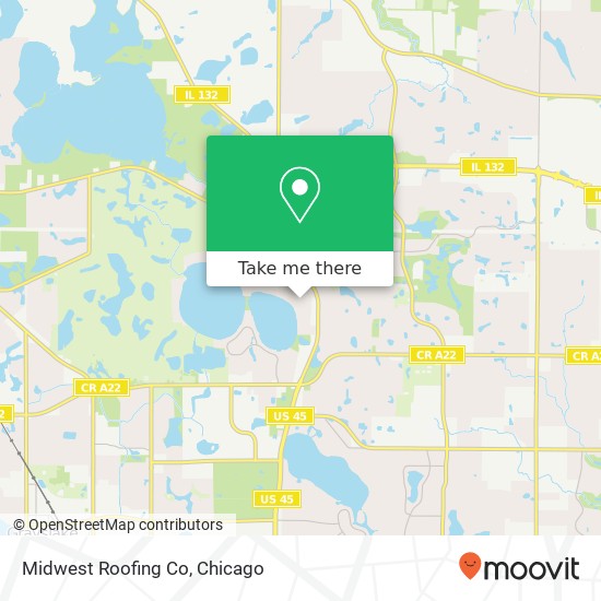 Midwest Roofing Co map