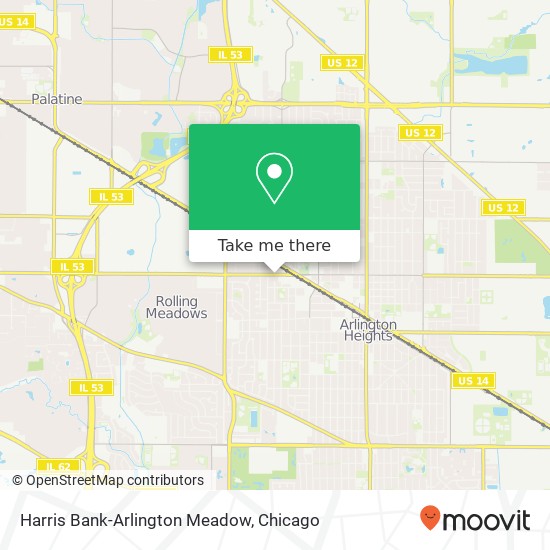 Mapa de Harris Bank-Arlington Meadow