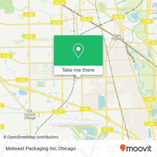 Midwest Packaging Inc map