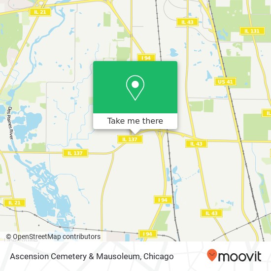 Ascension Cemetery & Mausoleum map