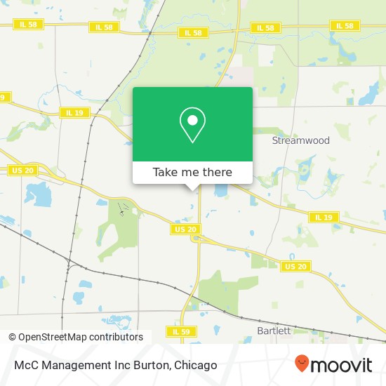 Mapa de McC Management Inc Burton