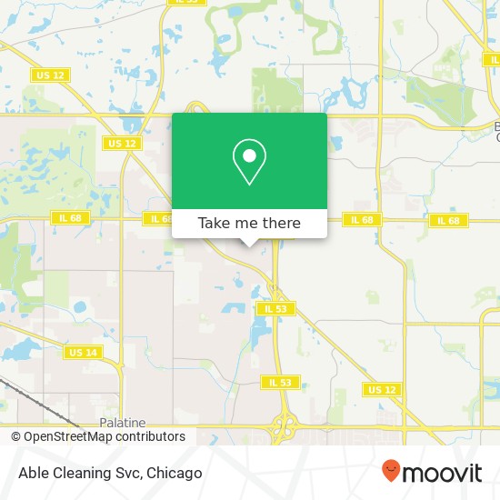 Able Cleaning Svc map