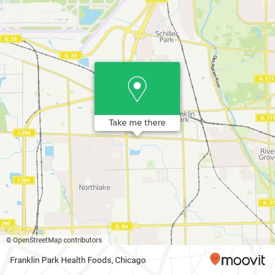 Mapa de Franklin Park Health Foods