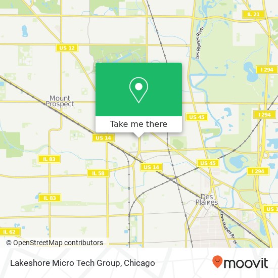 Mapa de Lakeshore Micro Tech Group