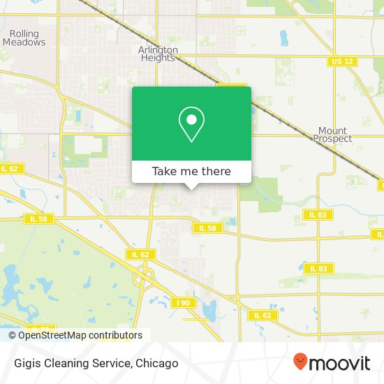 Mapa de Gigis Cleaning Service