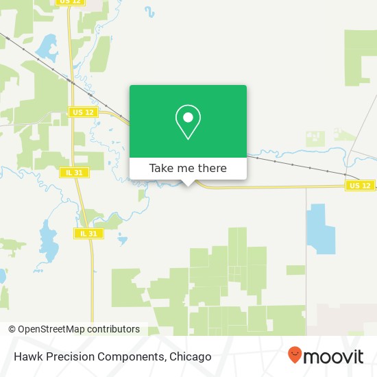 Hawk Precision Components map