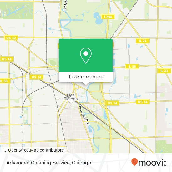 Mapa de Advanced Cleaning Service