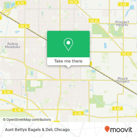Mapa de Aunt Bettys Bagels & Deli