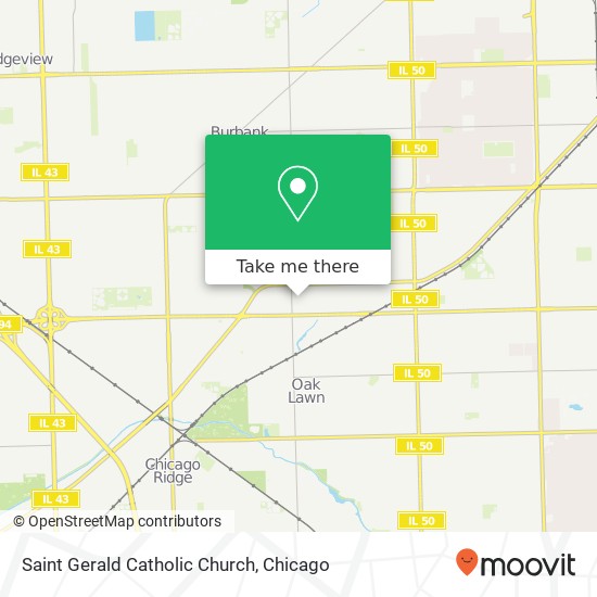 Saint Gerald Catholic Church map