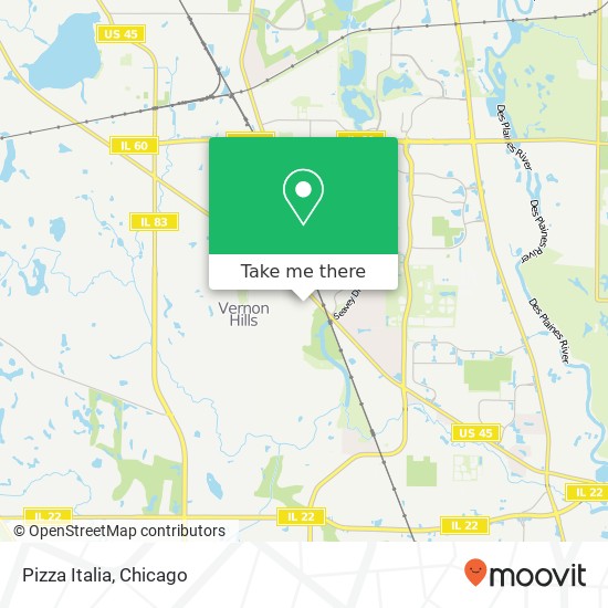 Pizza Italia map