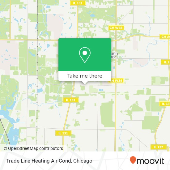 Trade Line Heating Air Cond map
