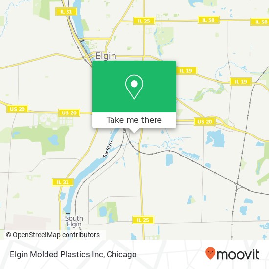 Elgin Molded Plastics Inc map