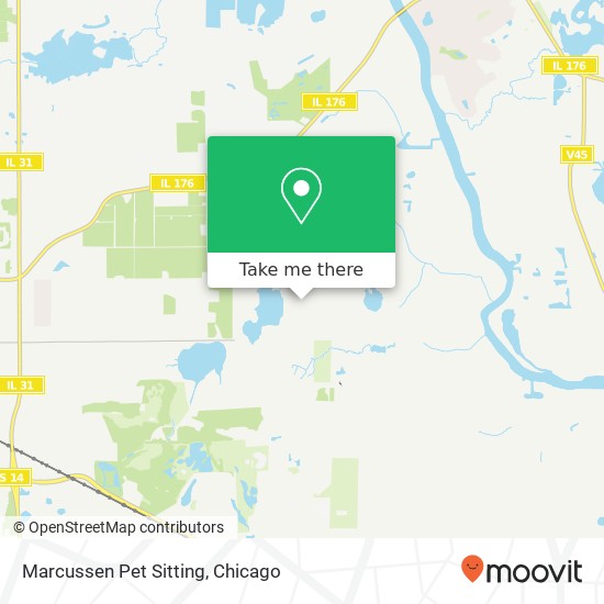 Marcussen Pet Sitting map