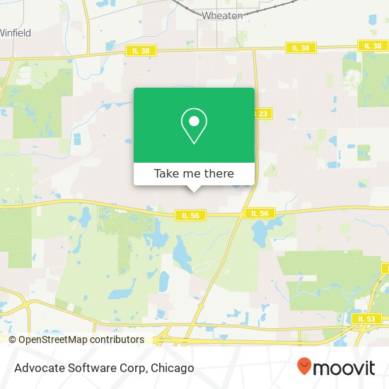 Mapa de Advocate Software Corp