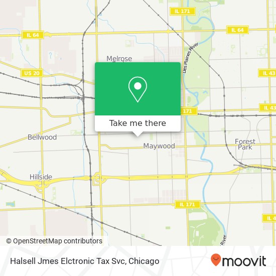 Mapa de Halsell Jmes Elctronic Tax Svc