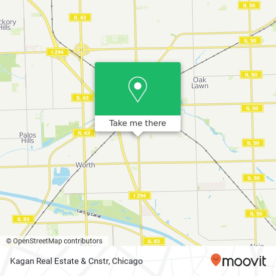 Kagan Real Estate & Cnstr map