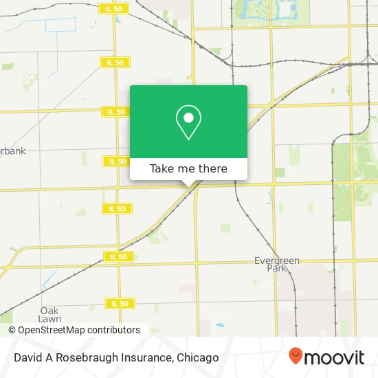 Mapa de David A Rosebraugh Insurance