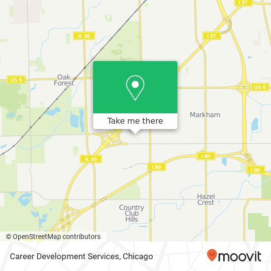 Mapa de Career Development Services