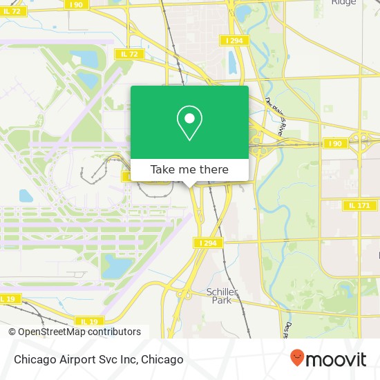 Mapa de Chicago Airport Svc Inc