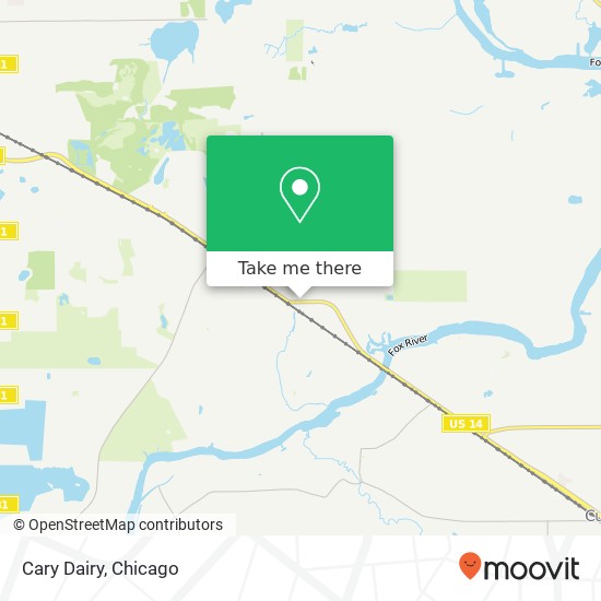 Cary Dairy map