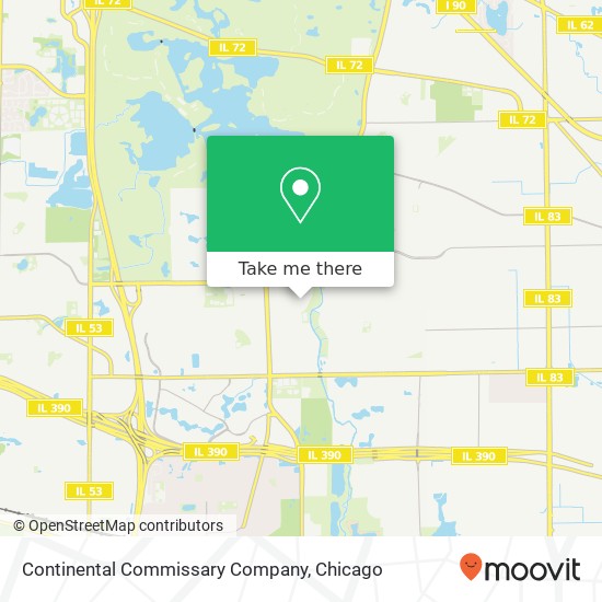 Continental Commissary Company map