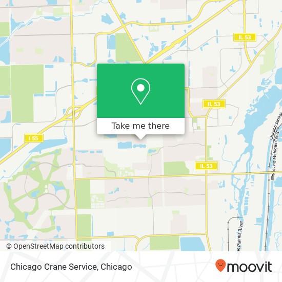 Chicago Crane Service map