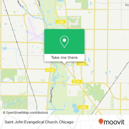 Saint John Evangelical Church map